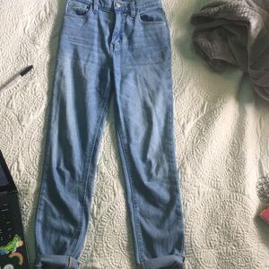 BDG high rise cropped girlfriend jeans